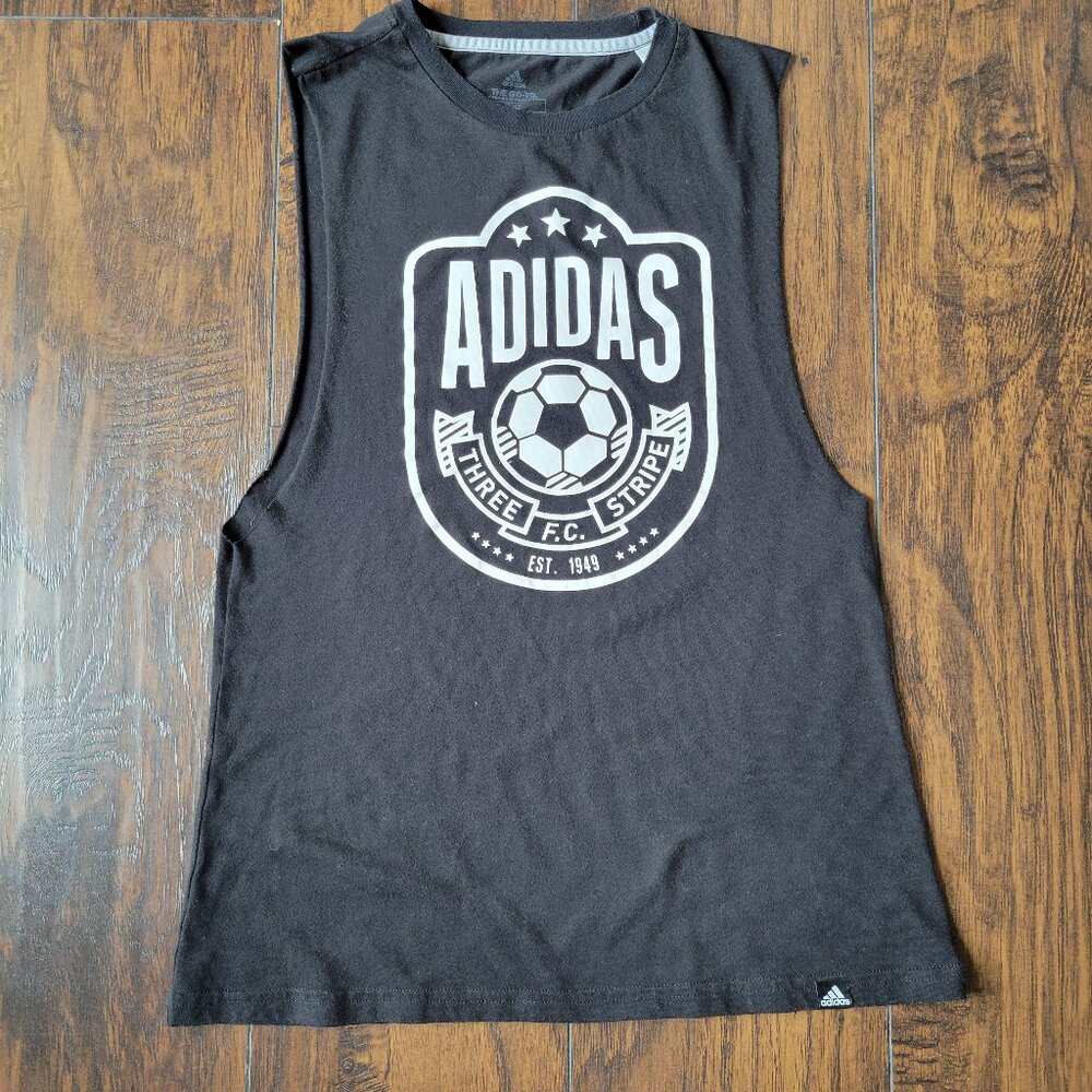 Adidas Three Strip FC Muscle Tank sz small